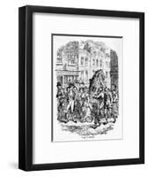 Jack in the Green on May Day-George Cruikshank-Framed Art Print