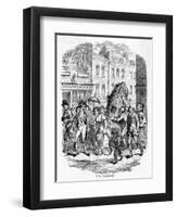 Jack in the Green on May Day-George Cruikshank-Framed Art Print