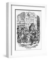 Jack in the Green on May Day-George Cruikshank-Framed Art Print