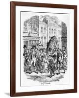 Jack in the Green on May Day-George Cruikshank-Framed Art Print