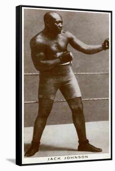 Jack Johnson, American Boxer-null-Framed Stretched Canvas