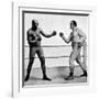 Jack Johnson and James Jeffries, 1910-null-Framed Photographic Print
