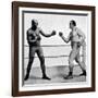 Jack Johnson and James Jeffries, 1910-null-Framed Photographic Print