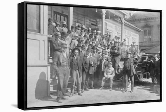 Jack Johnson, Heavyweight Champion and Little in Training Camp-null-Framed Stretched Canvas