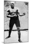 Jack Johnson, the First Black World Heavyweight Boxing Champion, 1908-null-Mounted Giclee Print