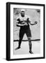 Jack Johnson, the First Black World Heavyweight Boxing Champion, 1908-null-Framed Giclee Print