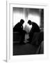 Jack Kennedy Conferring with His Brother and Campaign Organizer Bobby Kennedy in Hotel Suite-Hank Walker-Framed Photographic Print