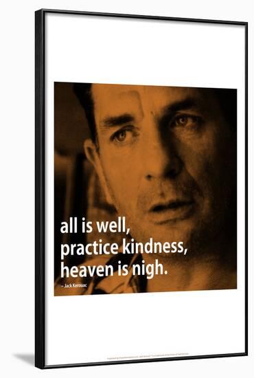 Jack Kerouac Quote iNspire 2 Motivational Poster-null-Framed Poster