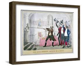 Jack Ketch Executing Sentence on a Culprit, 1832-Henry Heath-Framed Giclee Print