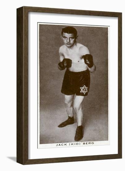 Jack 'Kid' Berg, English Boxer, 1938-null-Framed Giclee Print