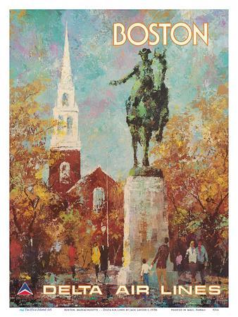 Boston, Massachusetts - Paul Revere Monument - Delta Air Lines