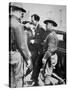 Jack 'Legs' Diamond (1896-1931) Being Taken into Police Custody, 1918 (B/W Photo)-American Photographer-Stretched Canvas
