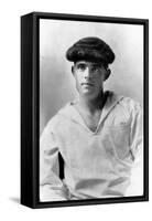 Jack London Wearing a Beret-null-Framed Stretched Canvas