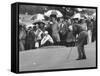 Jack Nicklaus During the Master Golf Tournament-George Silk-Framed Stretched Canvas