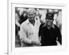 Jack Nicklaus, Lee Trevino, at U.S. Open Championship in Pebble Beach, California, June 18, 1972-null-Framed Photo