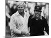 Jack Nicklaus, Lee Trevino, at U.S. Open Championship in Pebble Beach, California, June 18, 1972-null-Mounted Photo