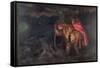 Jack O'Lantern, 1872-Arthur Hughes-Framed Stretched Canvas