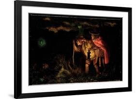 Jack O'Lantern, 1872-Arthur Hughes-Framed Giclee Print