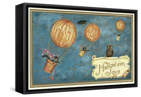 Jack O'Lantern Balloons-null-Framed Stretched Canvas