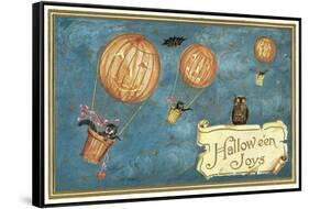 Jack O'Lantern Balloons-null-Framed Stretched Canvas