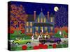 Jack O' Lantern House-Mark Frost-Stretched Canvas