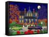 Jack O' Lantern House-Mark Frost-Framed Stretched Canvas