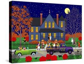 Jack O' Lantern House-Mark Frost-Stretched Canvas