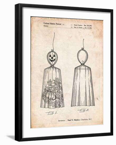 Jack O'Lantern Patent-Cole Borders-Framed Art Print