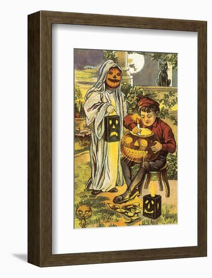 Jack O' Lantern-null-Framed Art Print