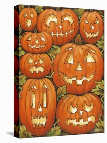 Jack O Lanterns-Cathy Horvath-Buchanan-Stretched Canvas