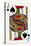 Jack of Spades from a deck of Goodall & Son Ltd. playing cards, c1940-Unknown-Stretched Canvas