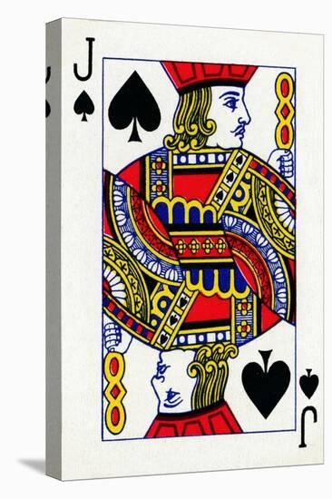 Jack of Spades from a deck of Goodall & Son Ltd. playing cards, c1940-Unknown-Stretched Canvas