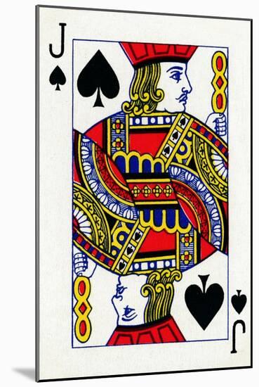 Jack of Spades from a deck of Goodall & Son Ltd. playing cards, c1940-Unknown-Mounted Giclee Print