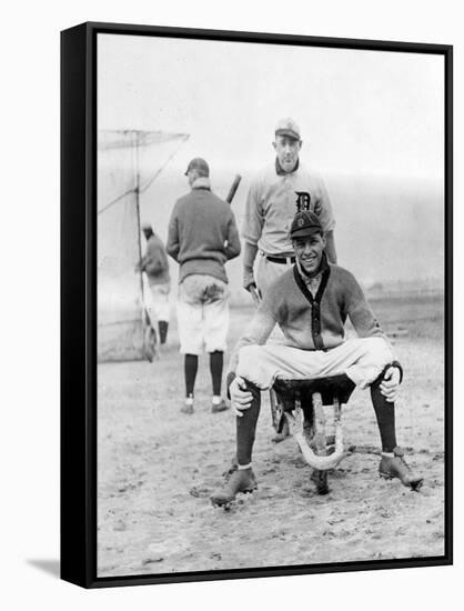 Jack Onslow & Ossie Vitt, Detroit Tigers, Baseball Photo - Detroit, MI-Lantern Press-Framed Stretched Canvas