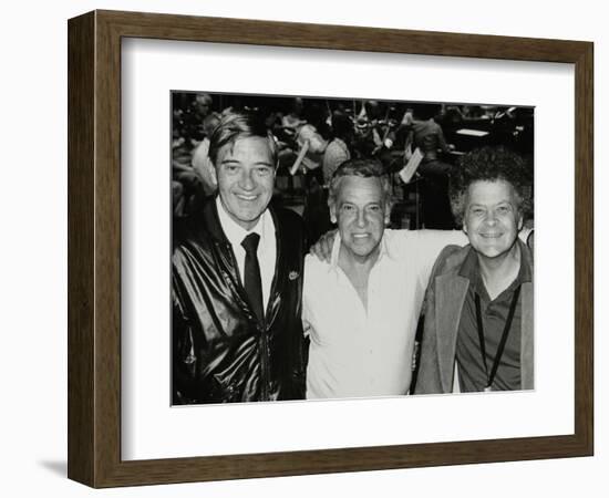 Jack Parnell, Buddy Rich and Steve Marcus at the Royal Festival Hall, London, 22 June 1985-Denis Williams-Framed Photographic Print