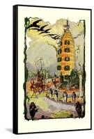 Jack Pumpkin's House of Corn-John R. Neill-Framed Stretched Canvas