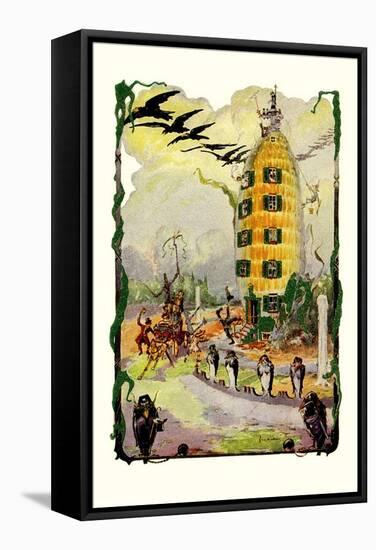 Jack Pumpkin's House of Corn-John R. Neill-Framed Stretched Canvas