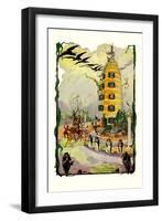 Jack Pumpkin's House of Corn-John R. Neill-Framed Art Print