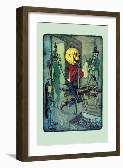 Jack Pumpkinhead's Ride-John R. Neill-Framed Art Print