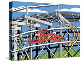 Jack Rabbit Roller Coaster-Ron Magnes-Stretched Canvas