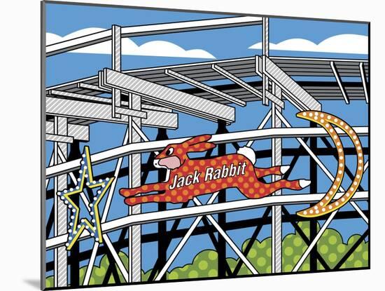 Jack Rabbit Roller Coaster-Ron Magnes-Mounted Giclee Print