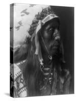 Jack Red Cloud Ogalala Indian Portrait Curtis Photograph-Lantern Press-Stretched Canvas