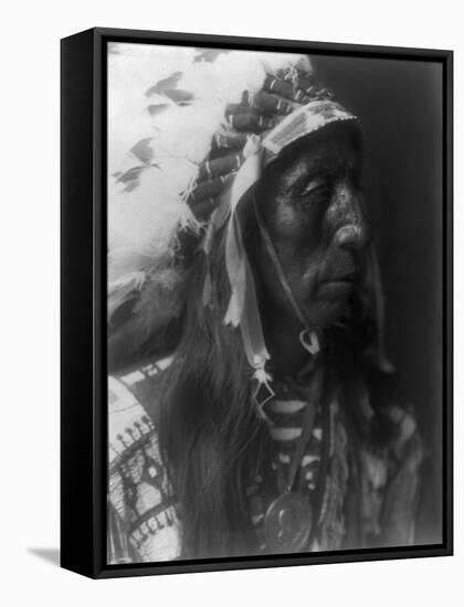 Jack Red Cloud Ogalala Indian Portrait Curtis Photograph-Lantern Press-Framed Stretched Canvas