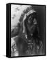 Jack Red Cloud Ogalala Indian Portrait Curtis Photograph-Lantern Press-Framed Stretched Canvas