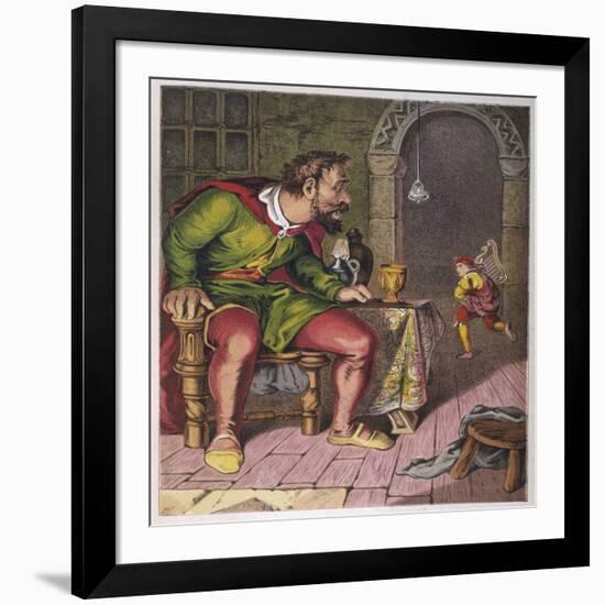 Jack Runs off with the Giant's Harp-null-Framed Art Print