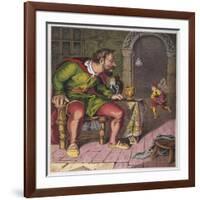 Jack Runs off with the Giant's Harp-null-Framed Art Print