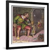 Jack Runs off with the Giant's Harp-null-Framed Art Print