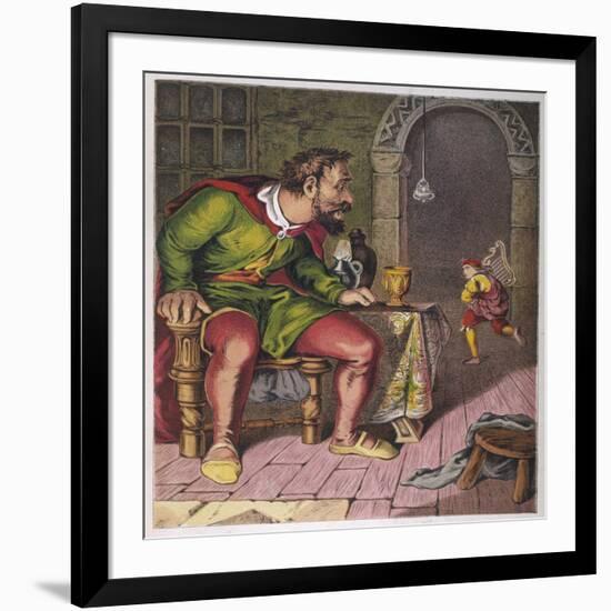 Jack Runs off with the Giant's Harp-null-Framed Art Print