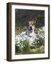 Jack Russell in Snowdrops-null-Framed Photographic Print