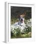 Jack Russell in Snowdrops-null-Framed Photographic Print